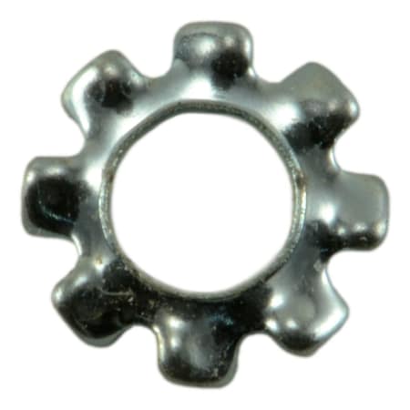 Midwest Fastener External Tooth Lock Washer, For Screw Size #2 Steel, Zinc Plated Finish, 100 PK 03960